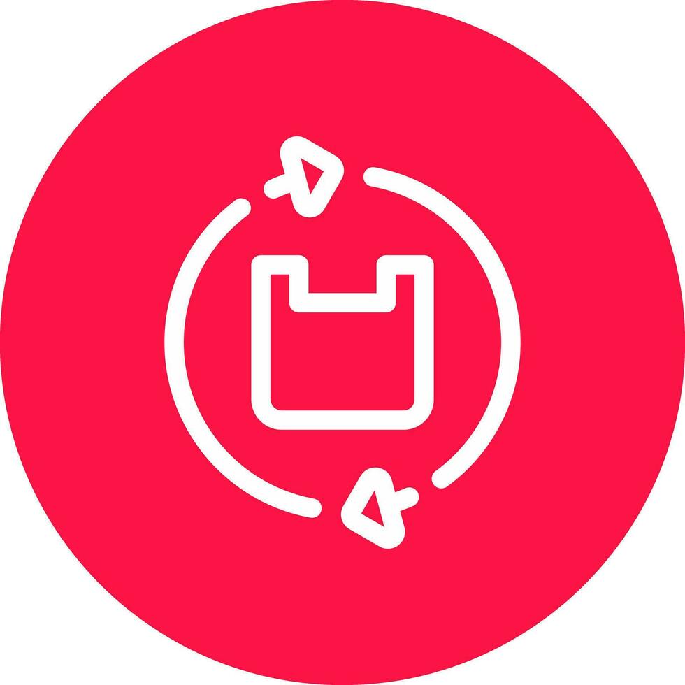 Plastic Recycle Creative Icon Design vector