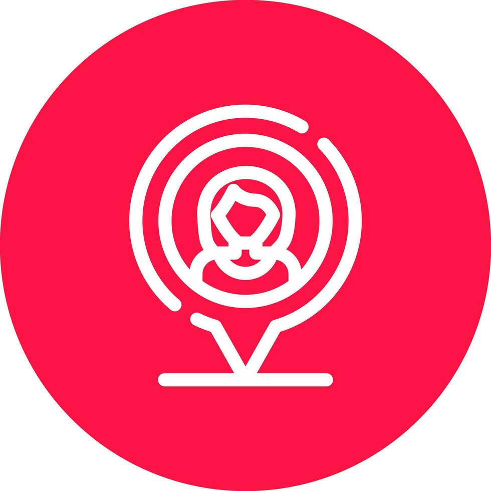 User Location Creative Icon Design vector