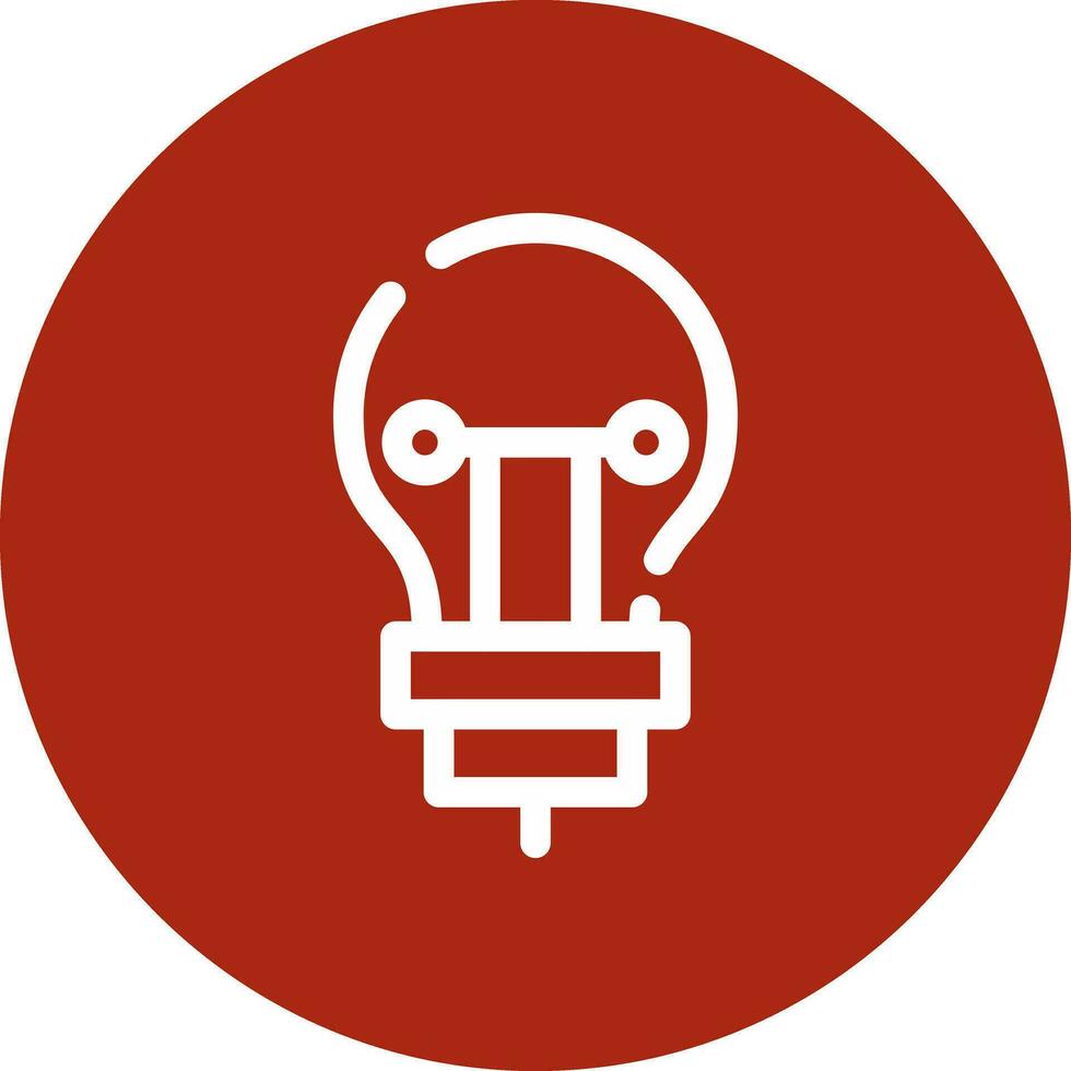 Bulb Creative Icon Design vector