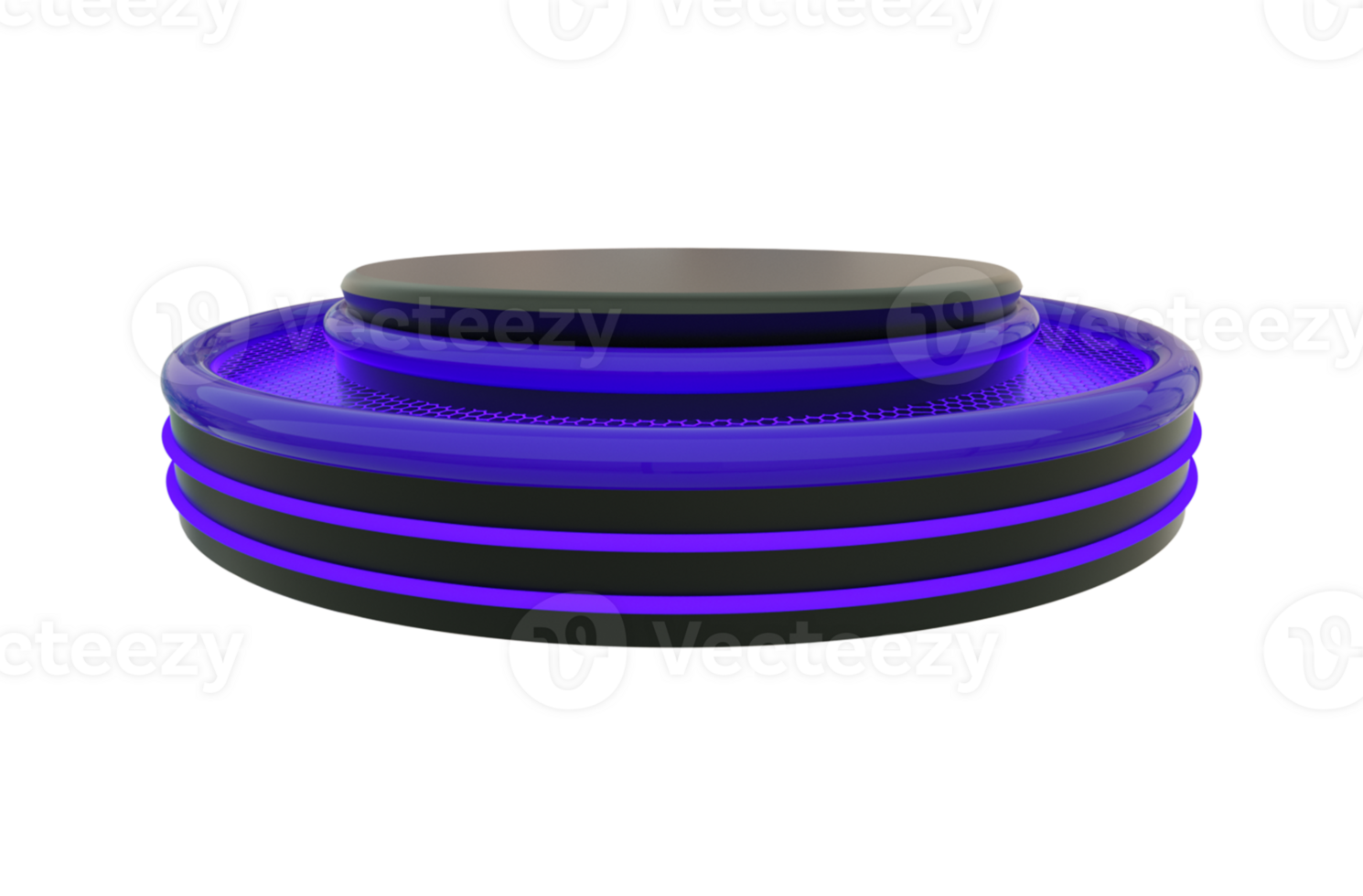 3d rendered round podium png
