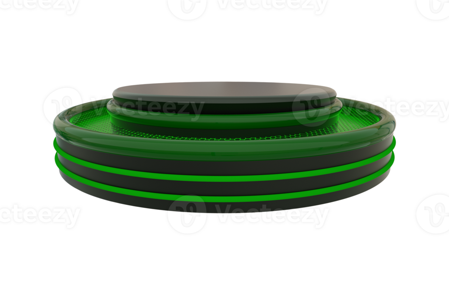 3d rendered round podium png