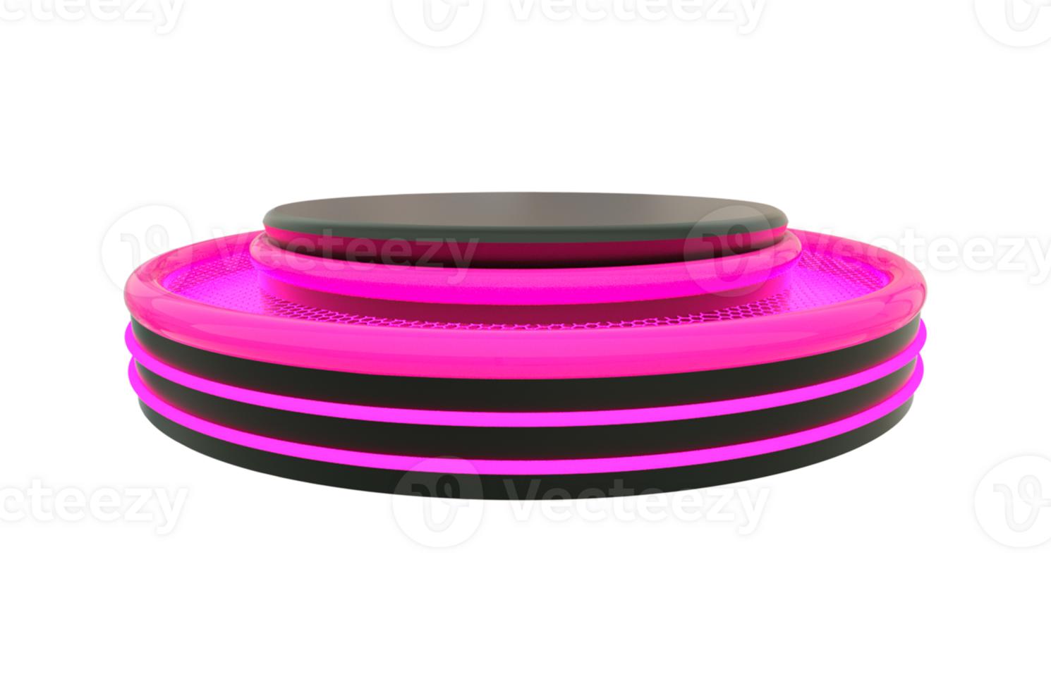 3d rendered round podium png