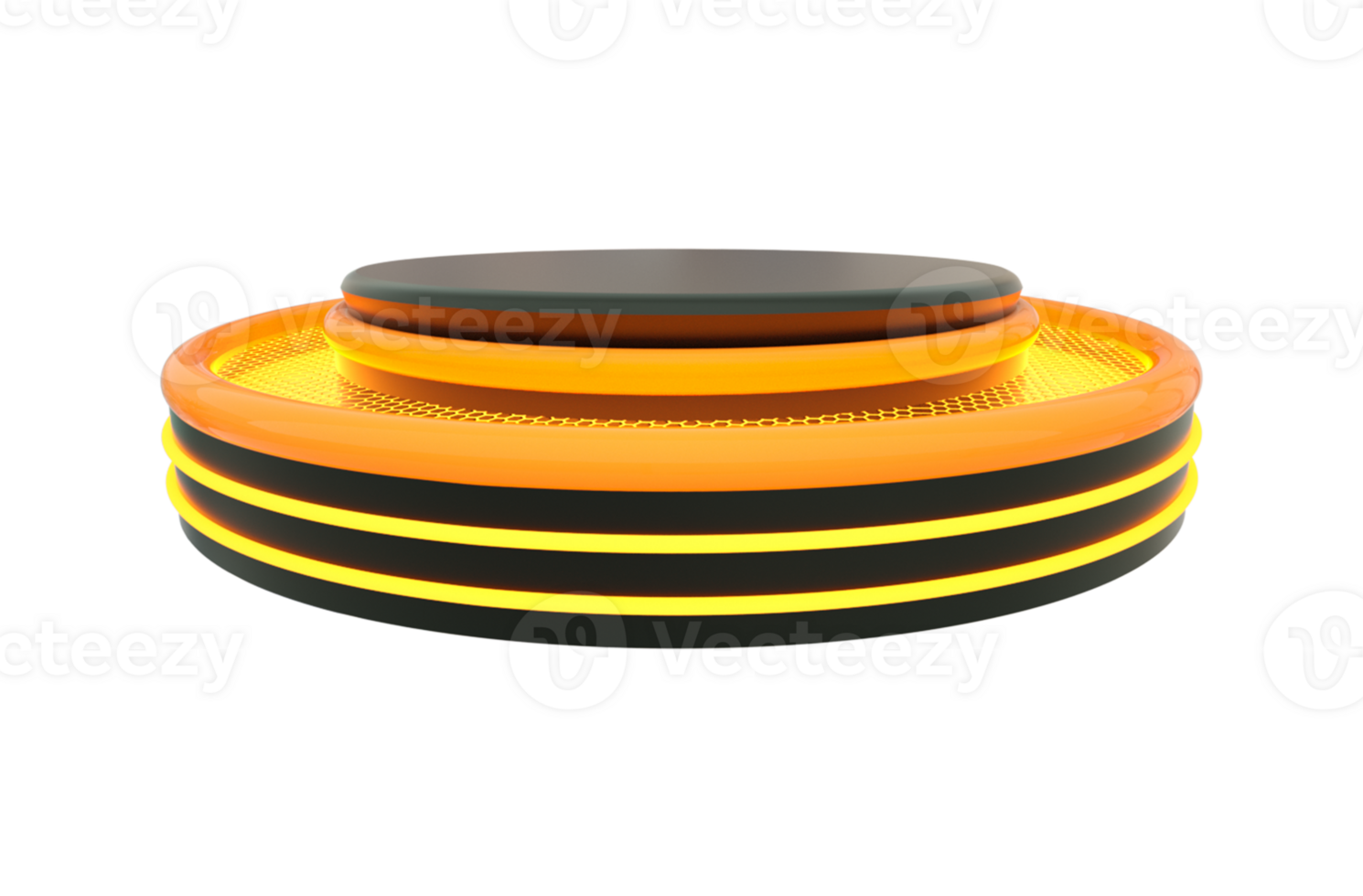 3d rendered round podium png