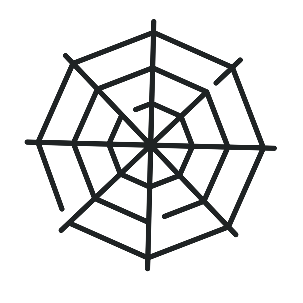 Spider web Halloween icon, Line icon, Halloween clip art png