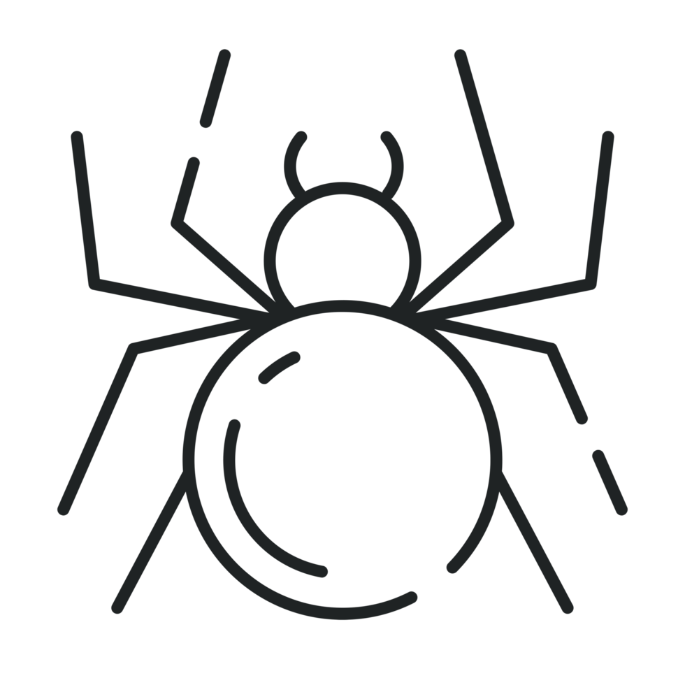 Spider Halloween icon, Line icon, Halloween clip art png