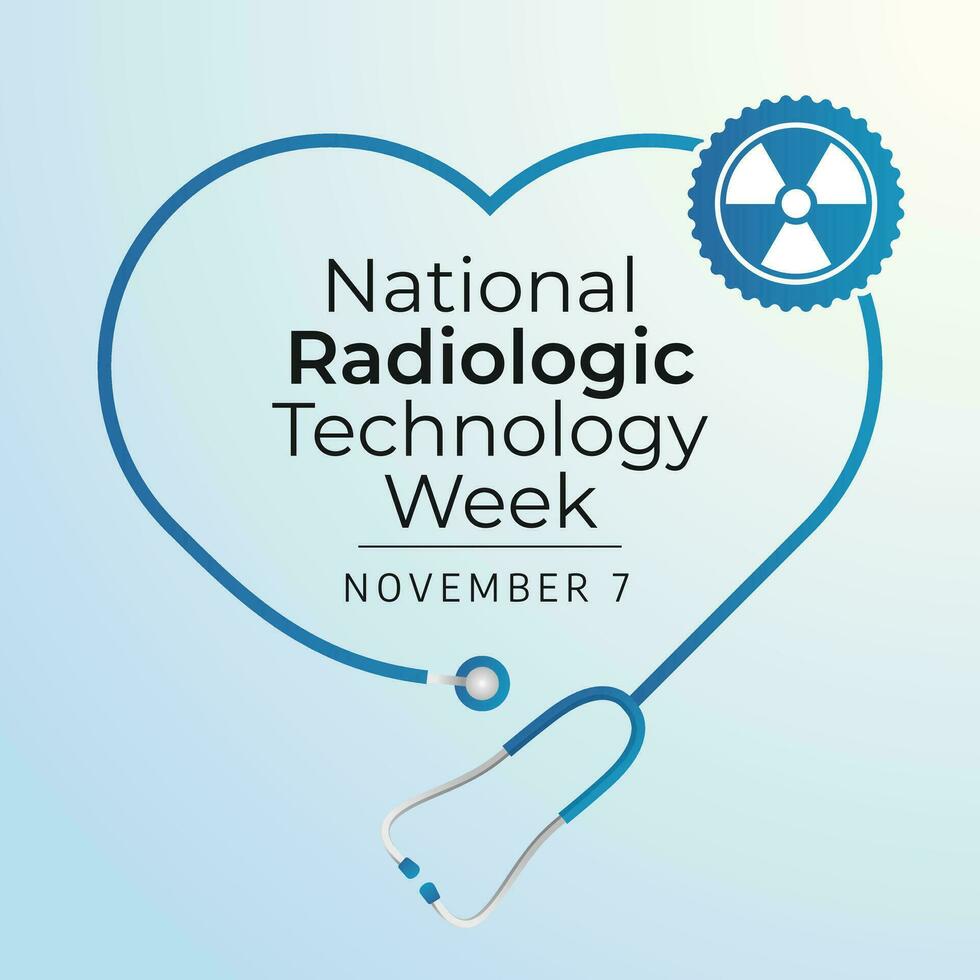 National Radiologic Technology Week design template good for celebration usage. skull bone. radiology illustration. vector eps 10. flat design.