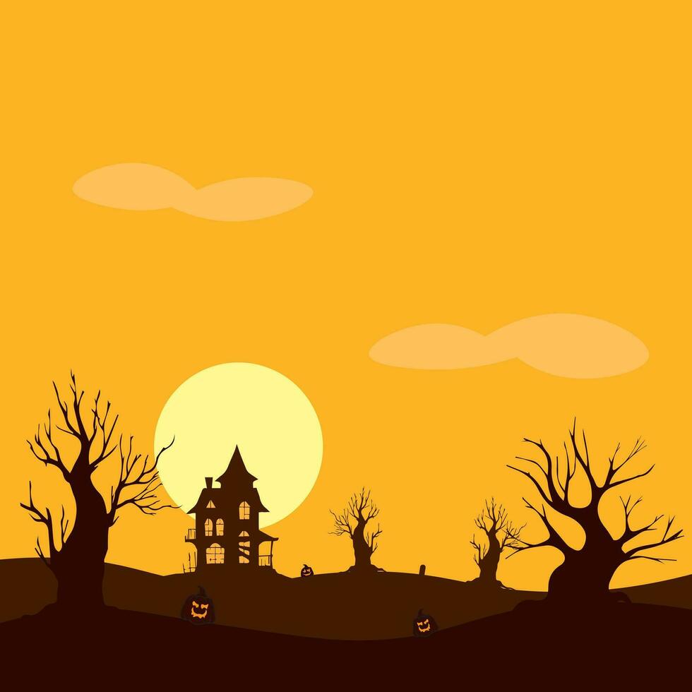 Vector background design with halloween theme