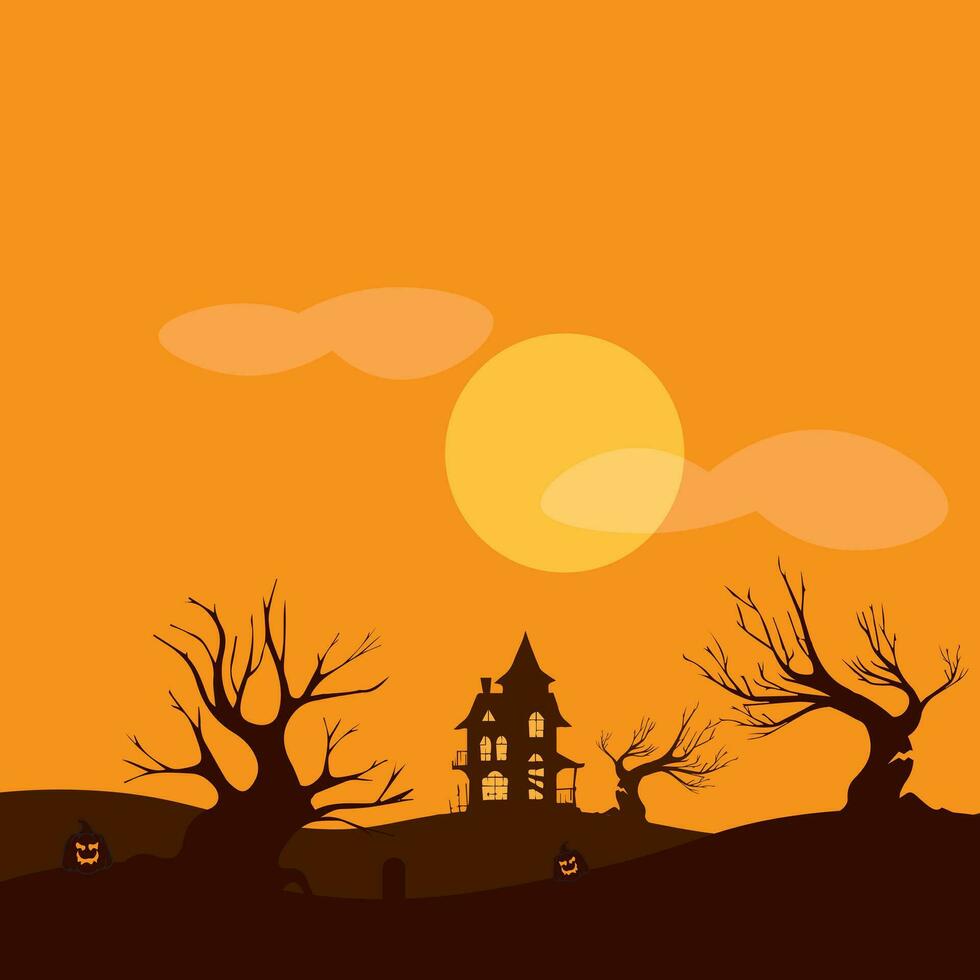 Vector background design with halloween theme