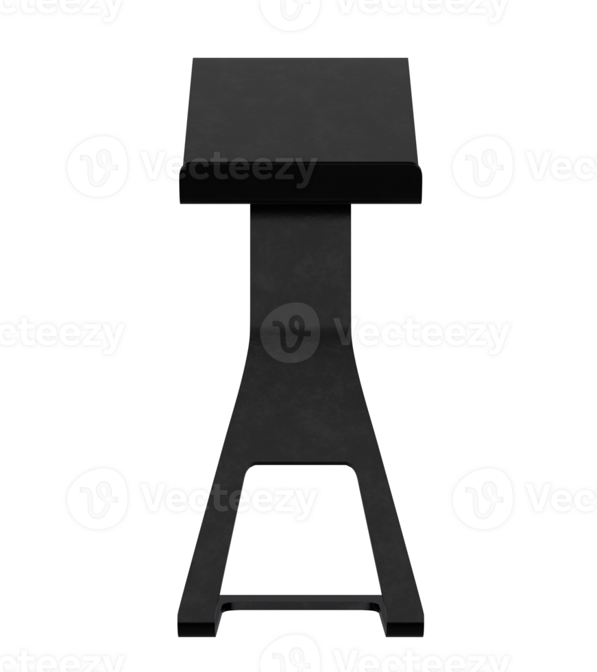 Empty shop menu rack , physical layout template for design, 3D illustration png