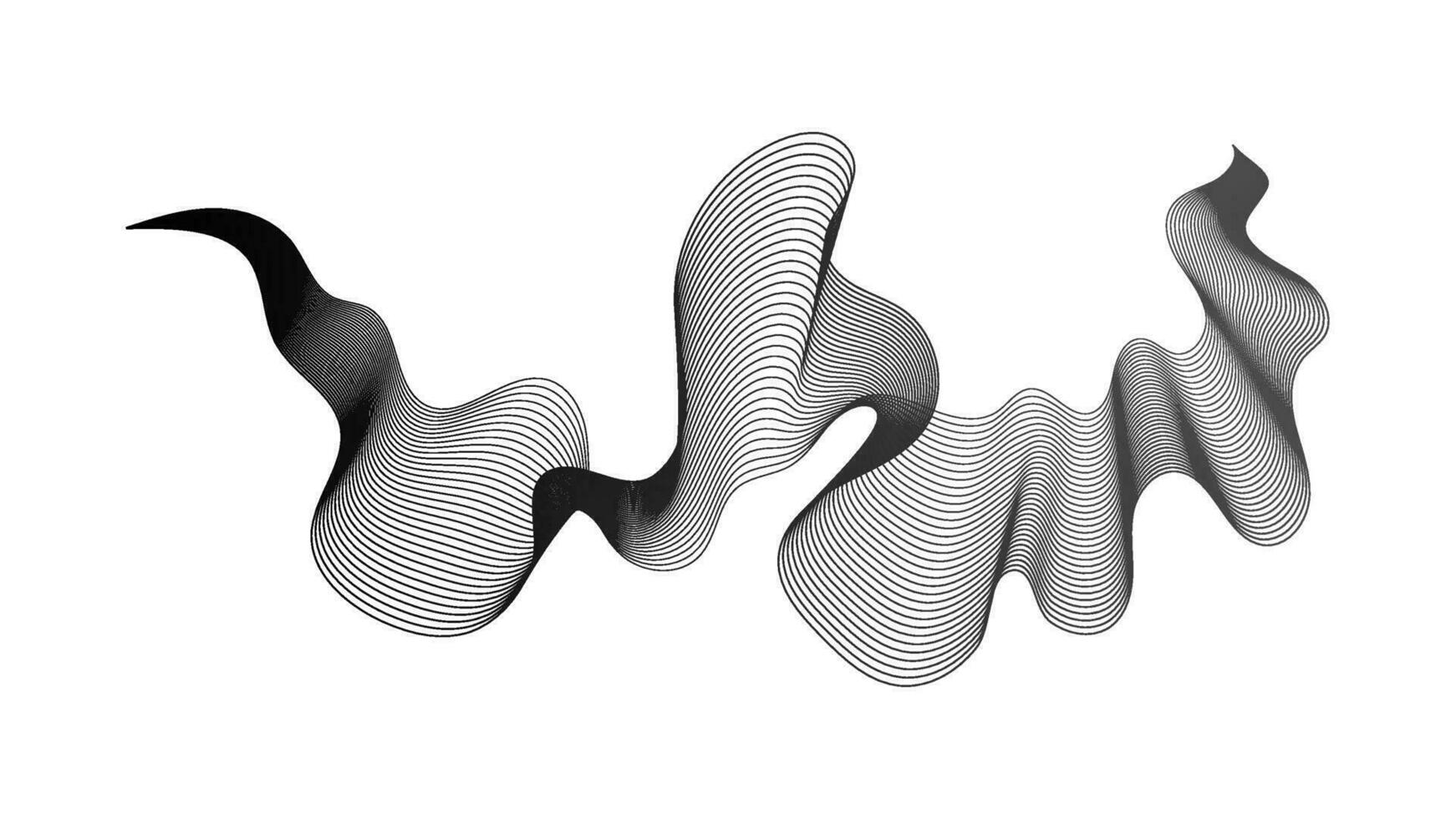 Abstract backdrop with wave gradient lines vector