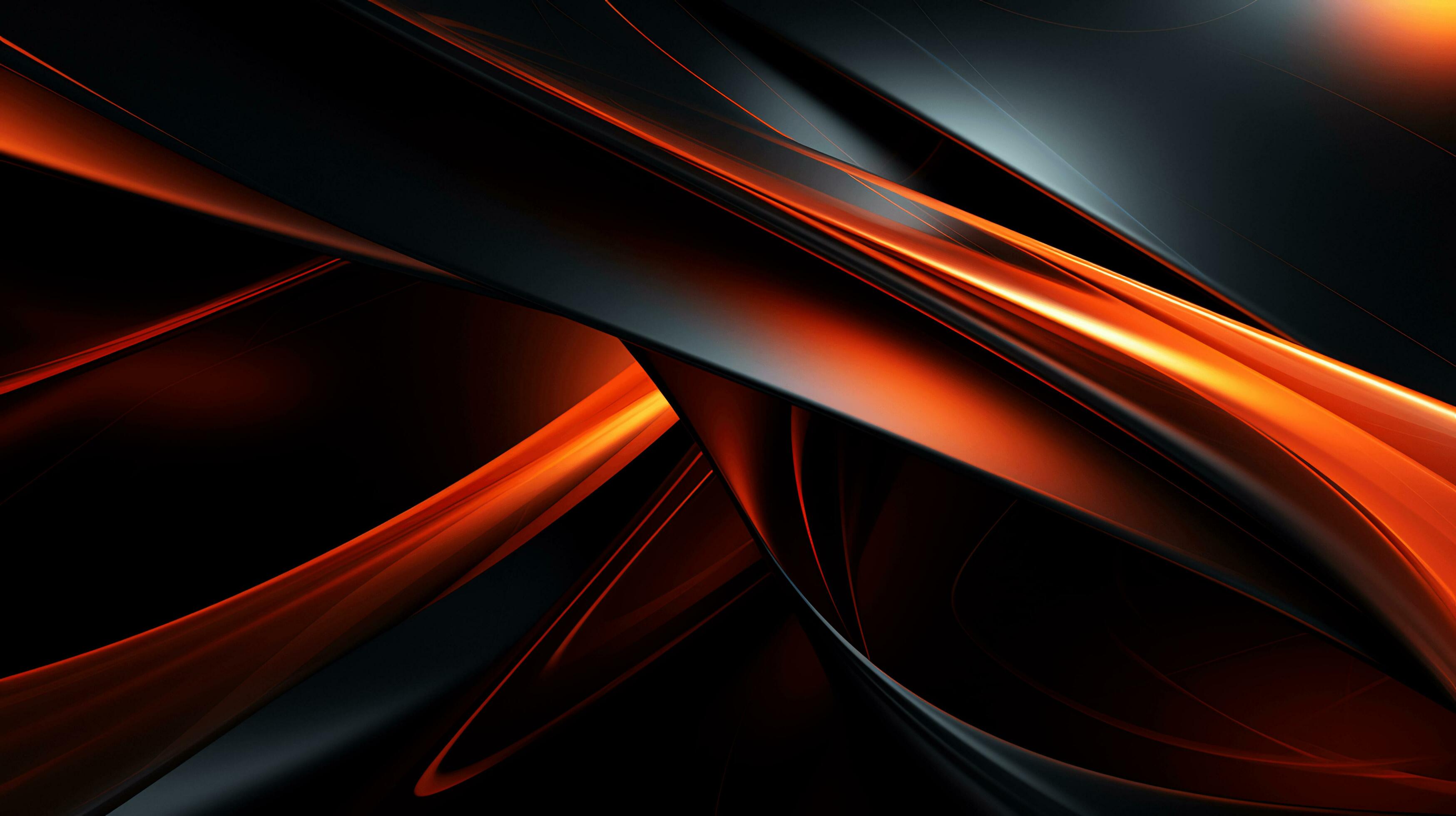 Black orange red 3d abstract wallpaper AI Generative 30756223 Stock