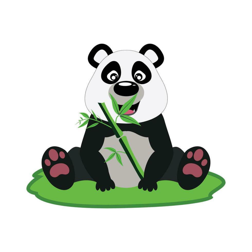 linda panda clipart vector