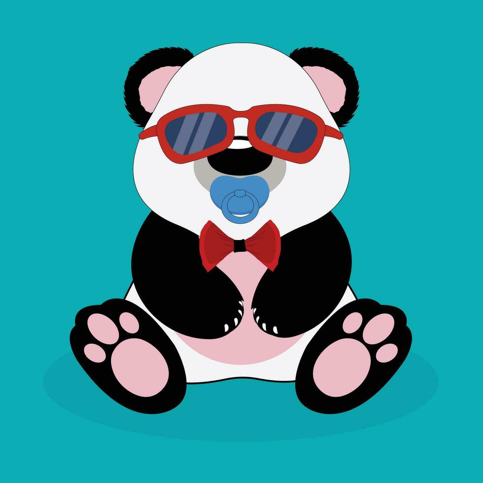 linda panda clipart vector