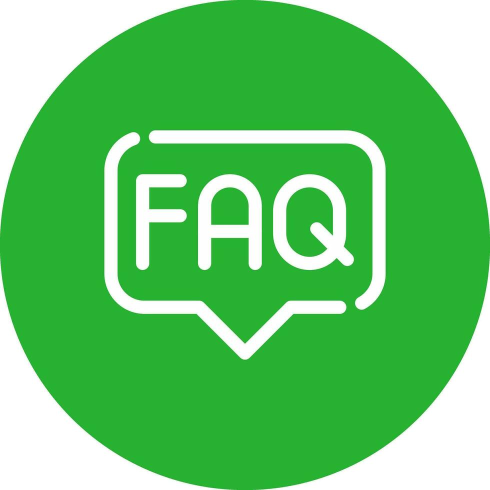 FAQ Creative Icon Design vector