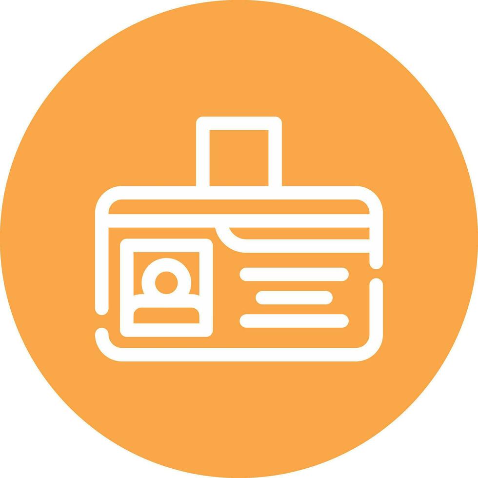 Identification Card Creative Icon Design vector