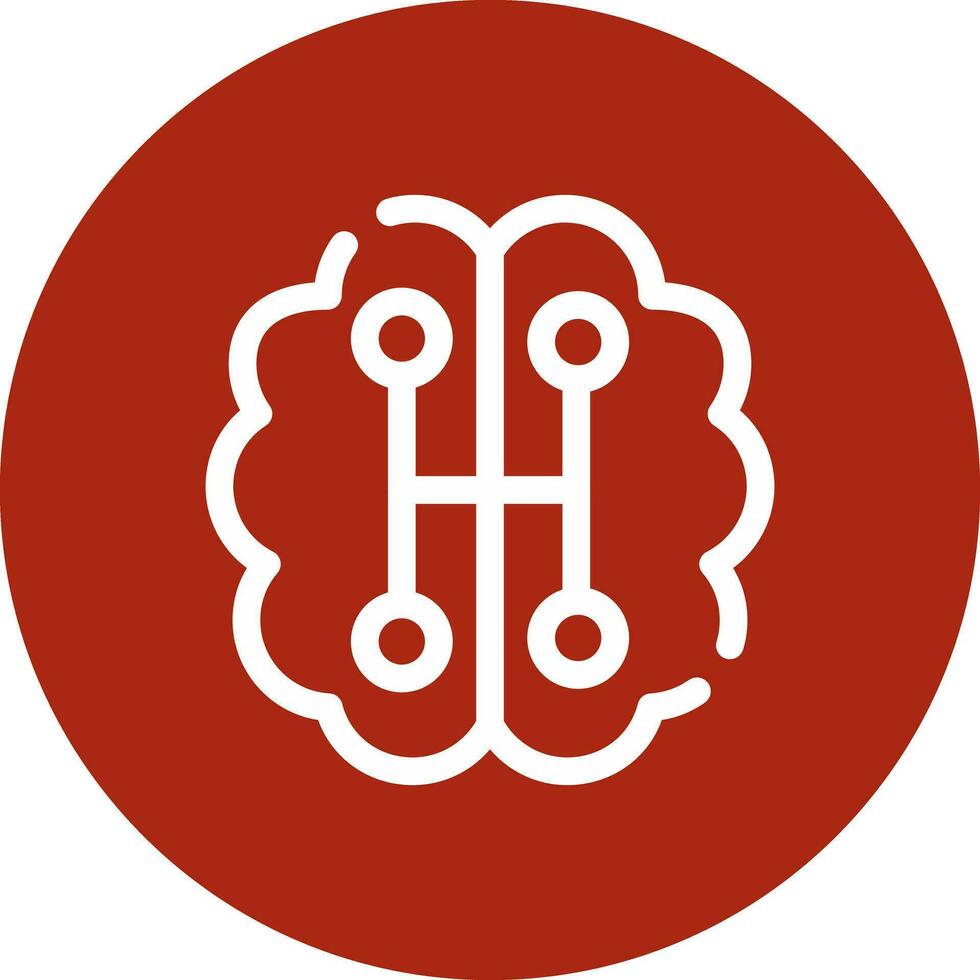 Humanoid Robot Creative Icon Design vector