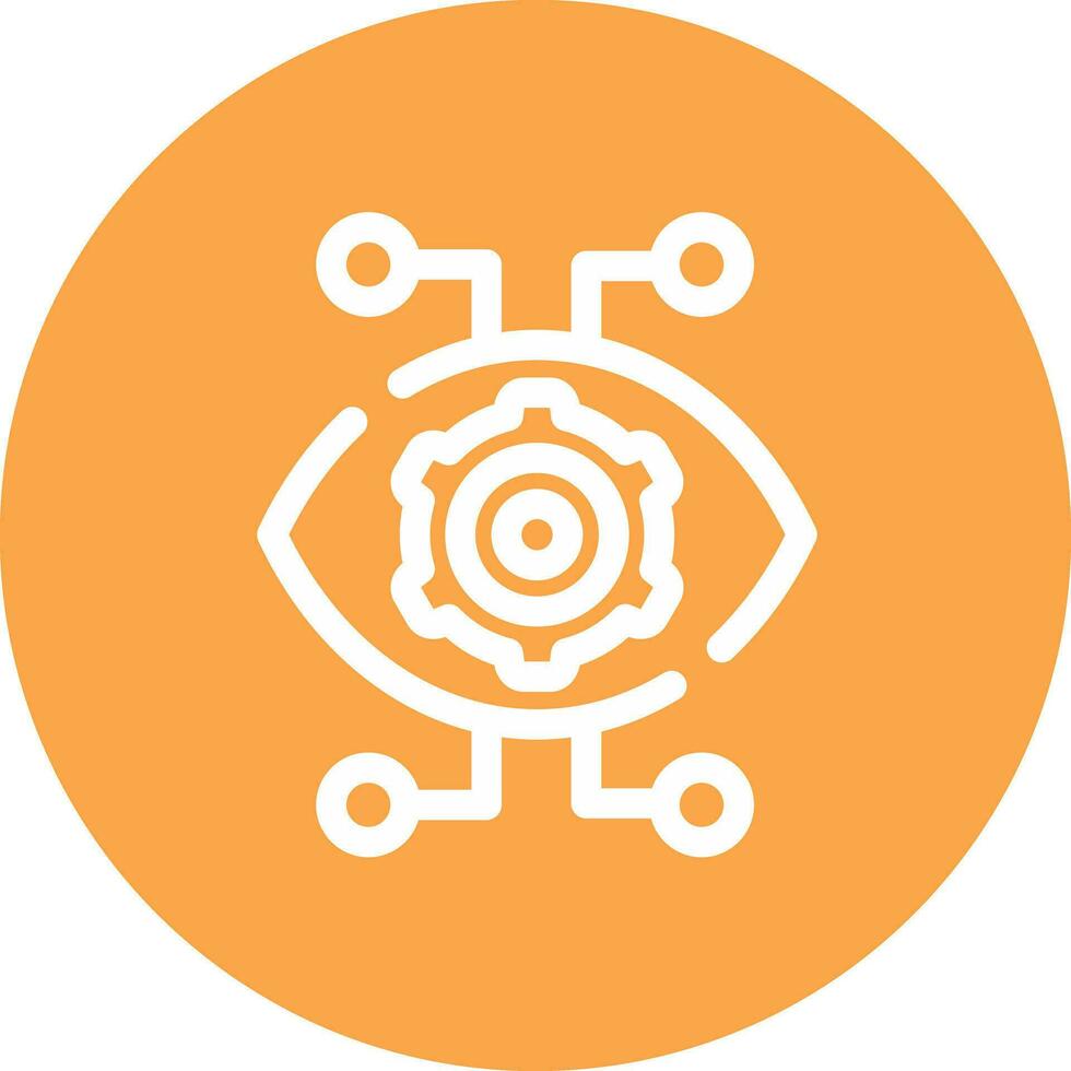 Robotics Eye Creative Icon Design vector