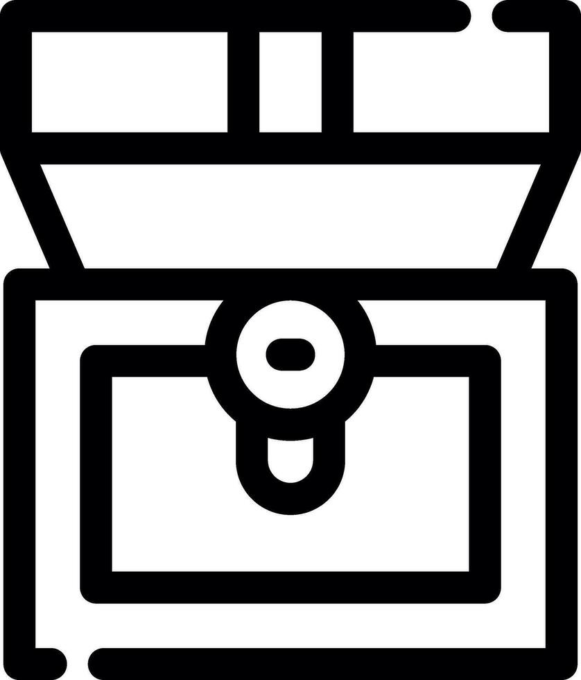 Treasure Chest Creative Icon Design vector