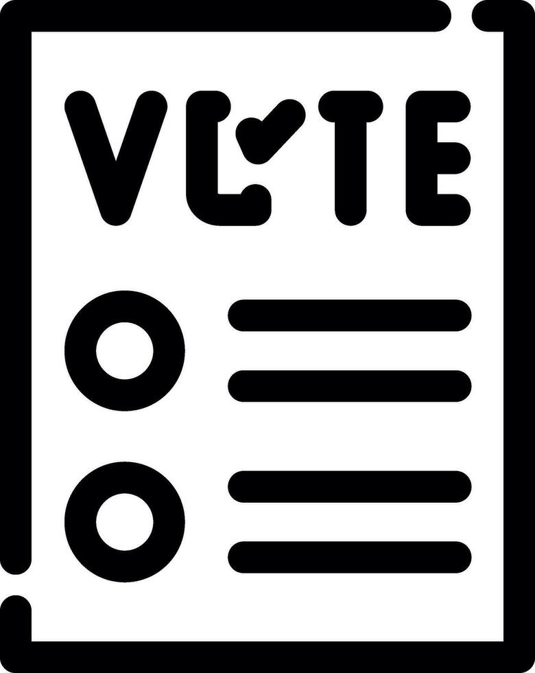 Ballot Creative Icon Design vector