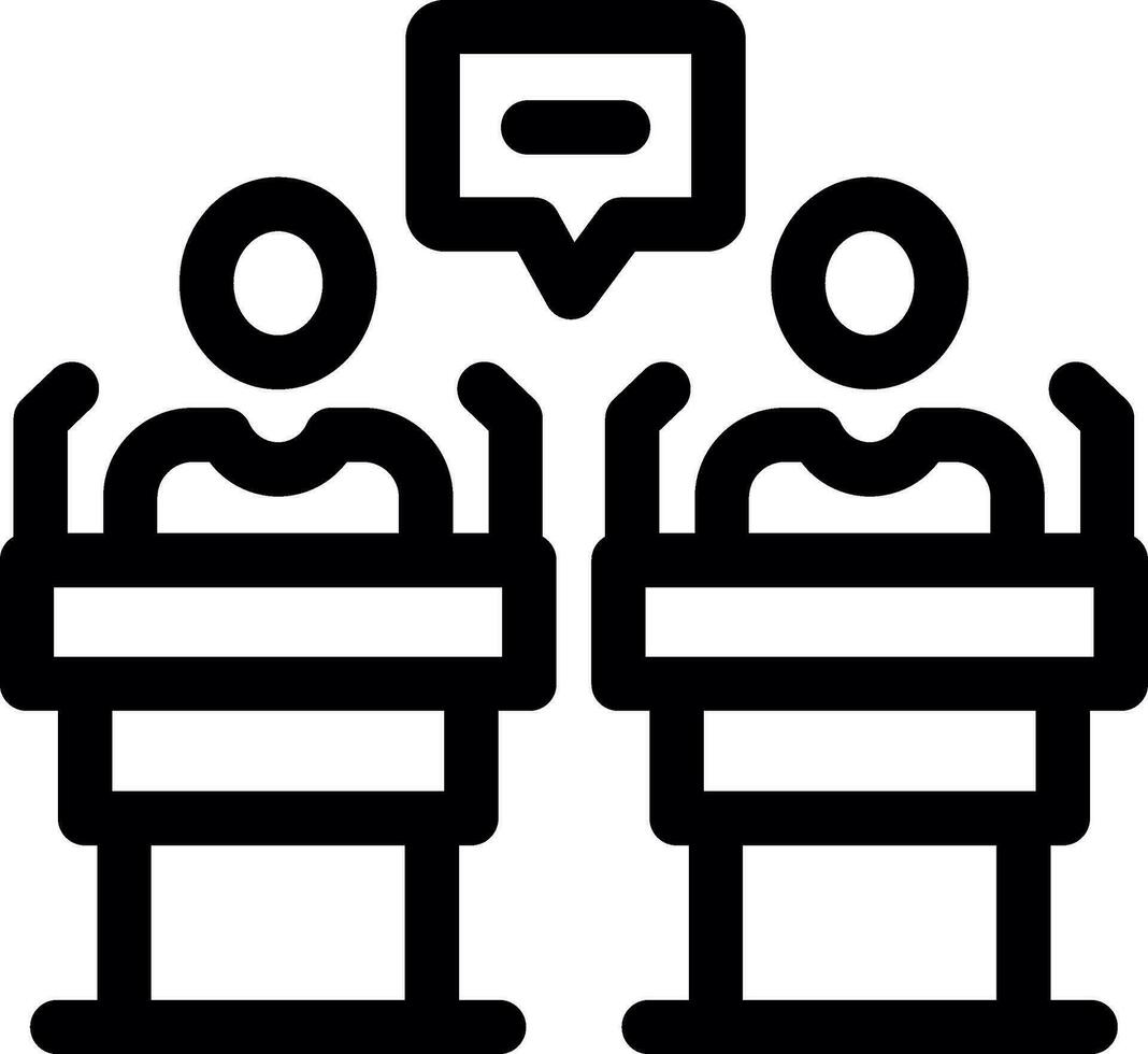 Debate Creative Icon Design vector