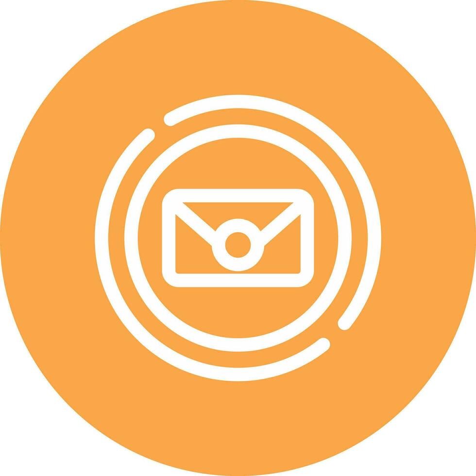 Circle Envelope Creative Icon Design vector
