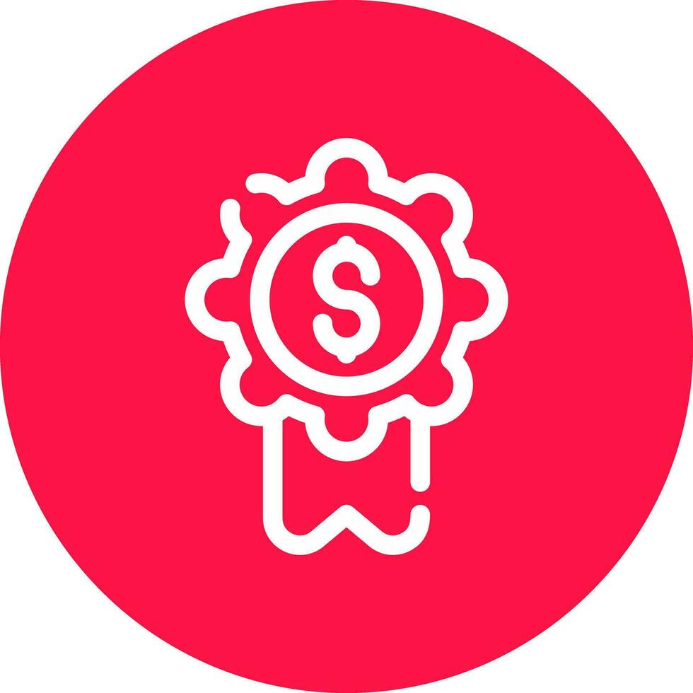 Badge-Dollar Creative Icon Design vector