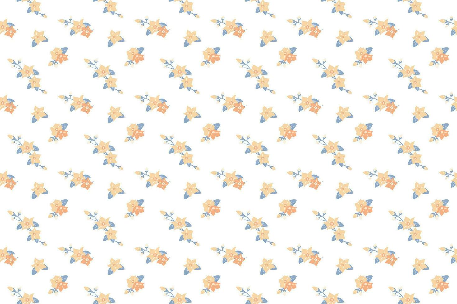 a tiny flower as seamless pattern background vector