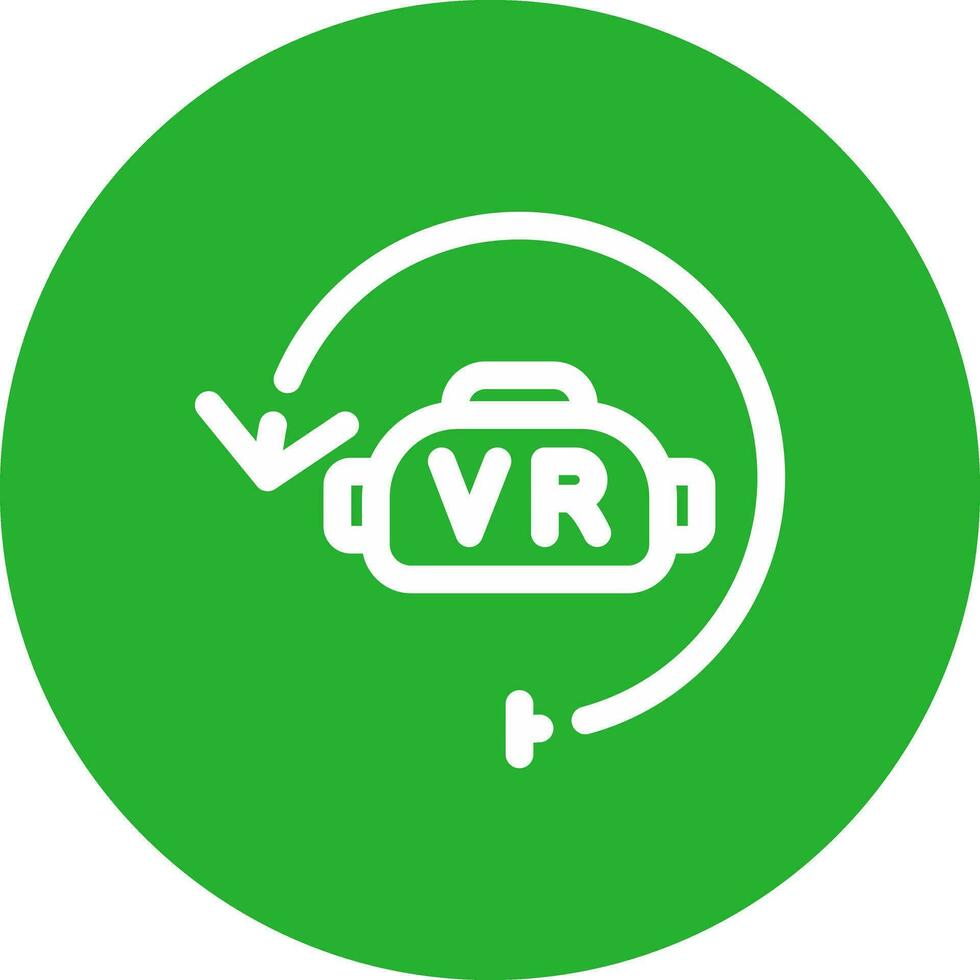 Virtual Reality Creative Icon Design vector