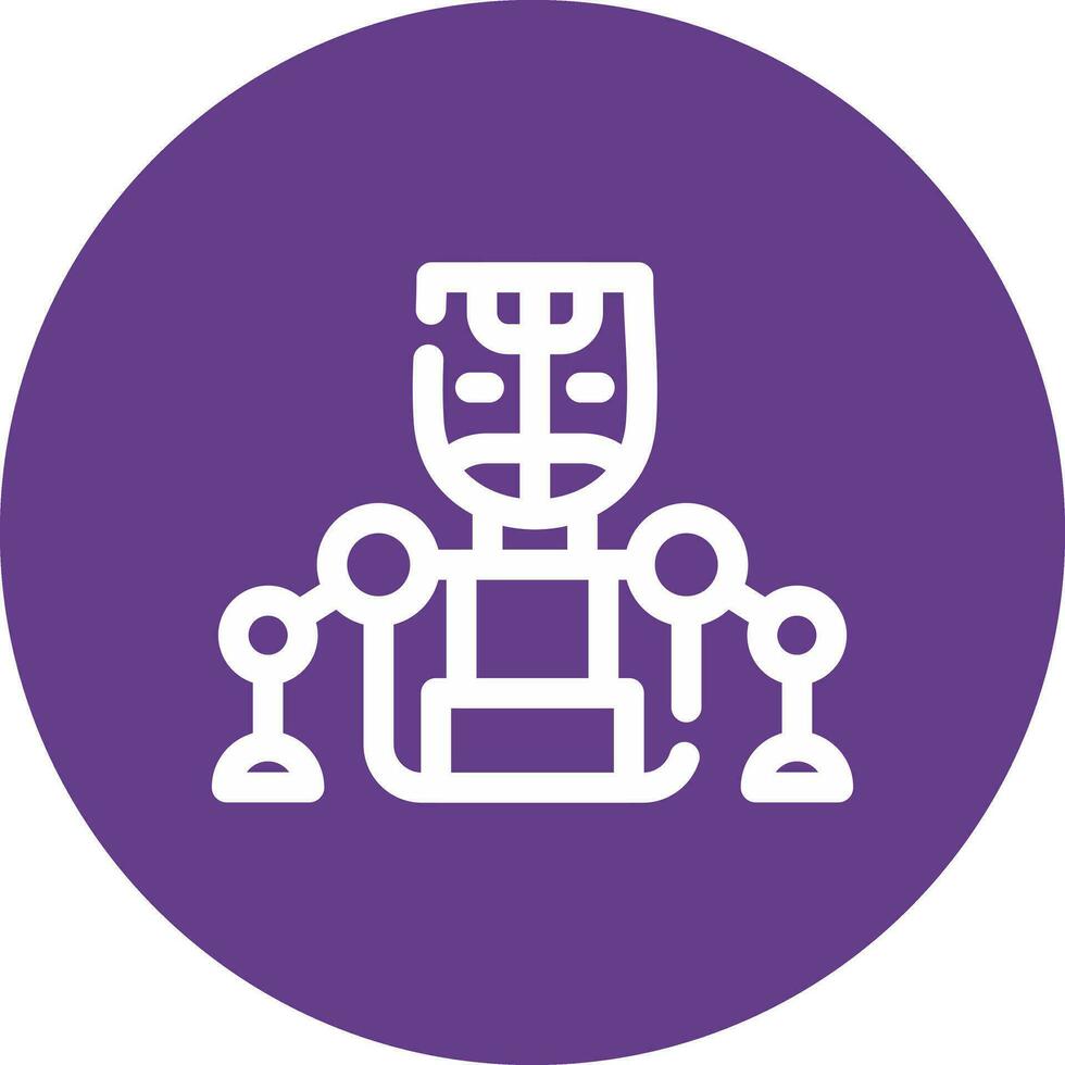 Humanoid Creative Icon Design vector