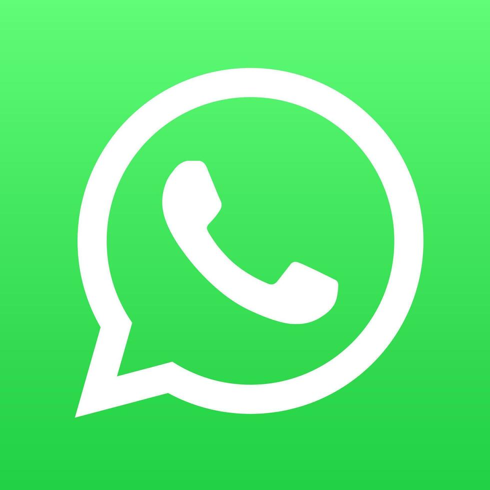WhatsApp logo, icon vector