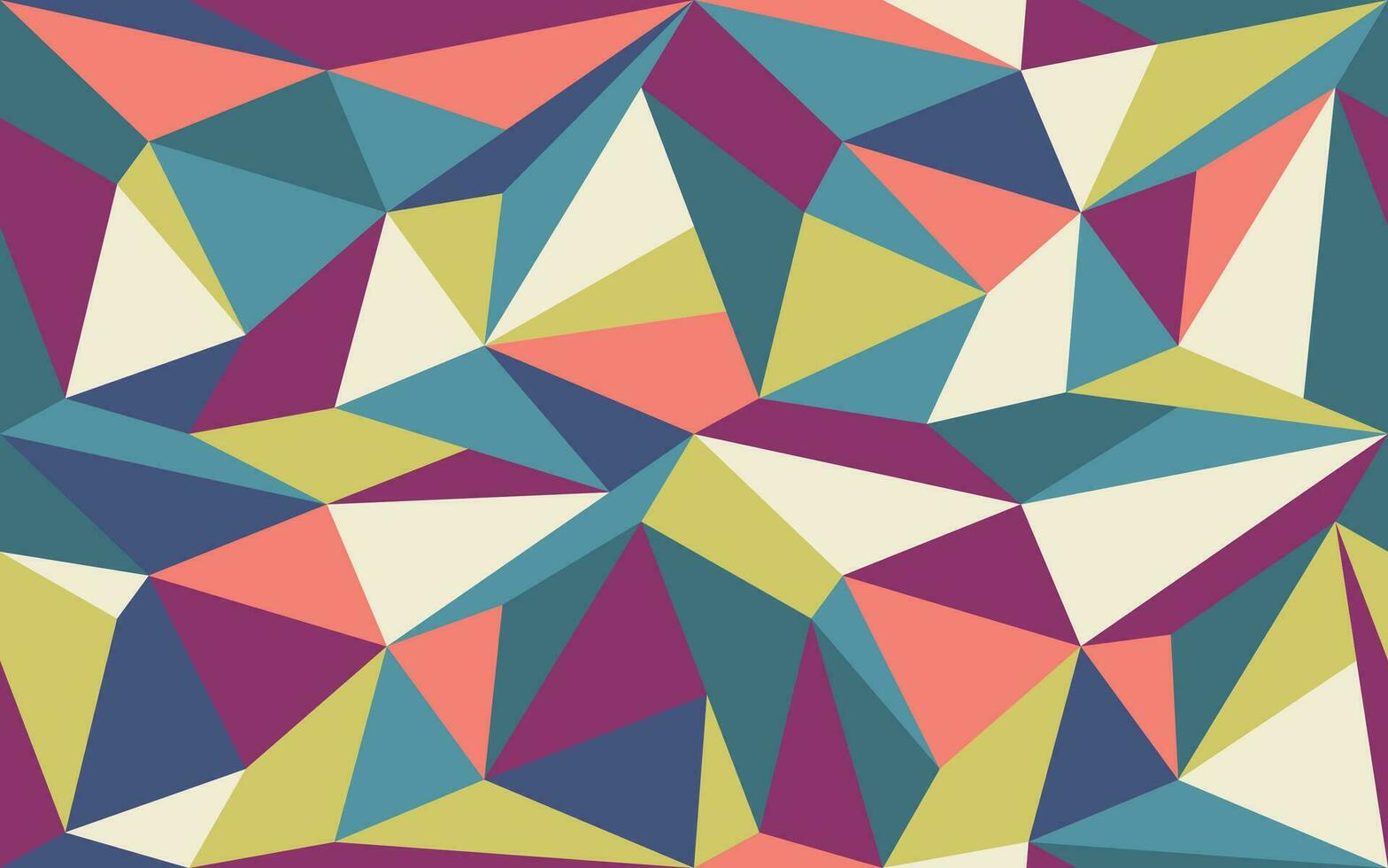 Vector seamless geometric polygon pattern.