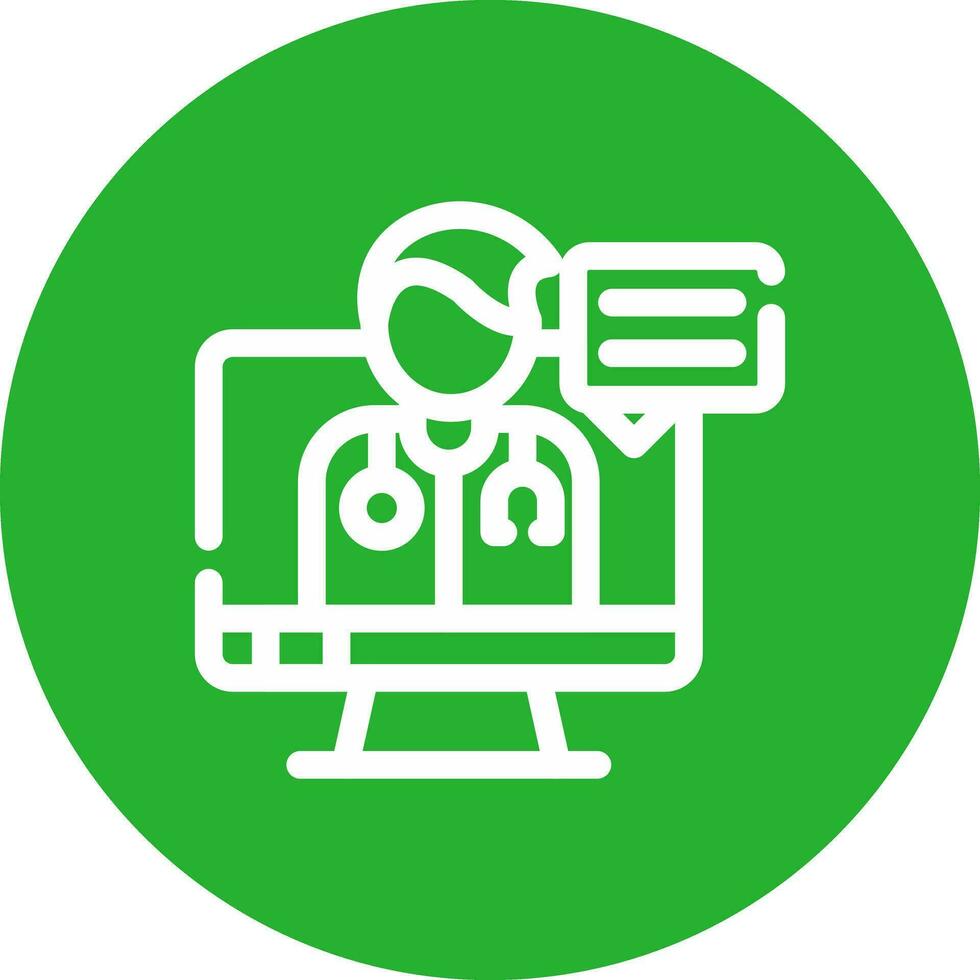 Telemedicine Creative Icon Design vector