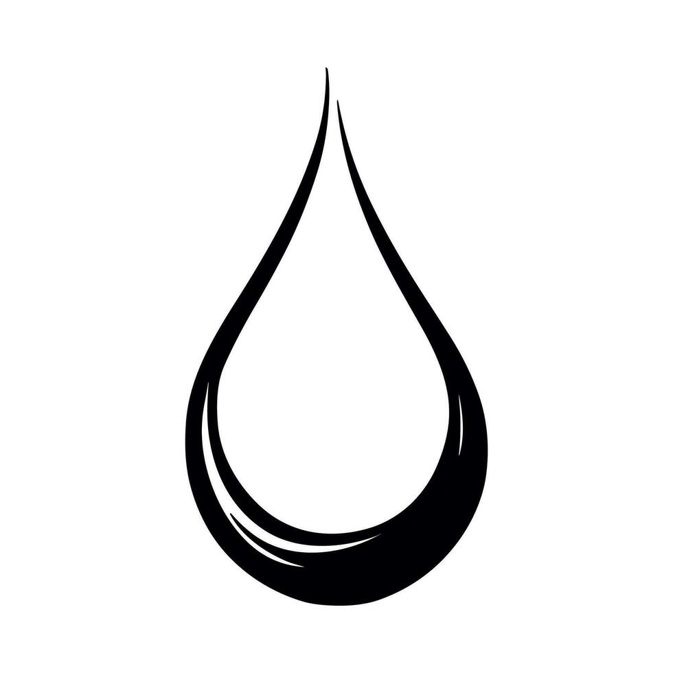 petróleo soltar icono ilustración, plano diseño vector