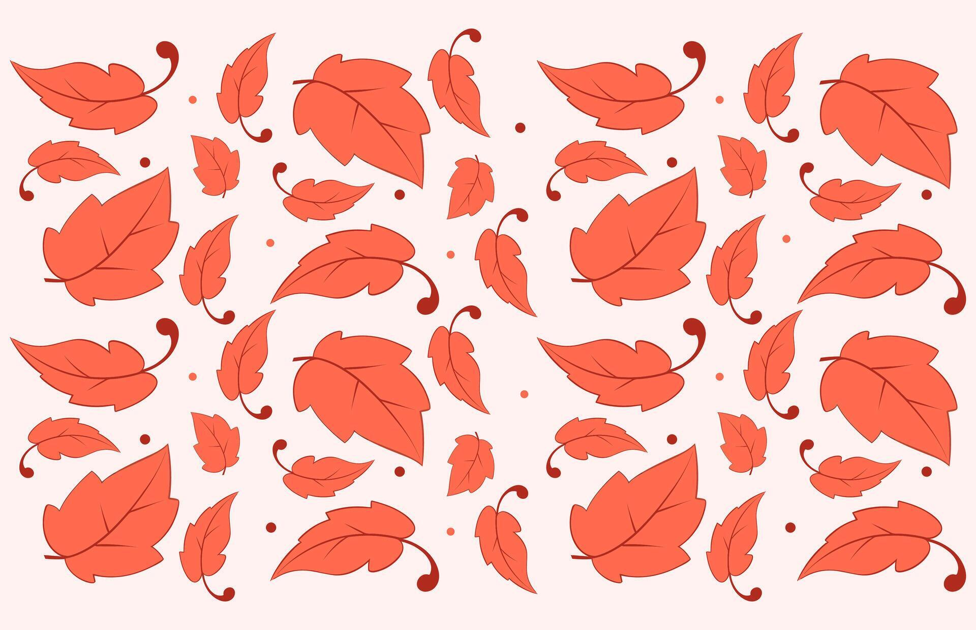 Free Autumn leaf pattern vector, Autumn Colorful leaf pattern 30758443