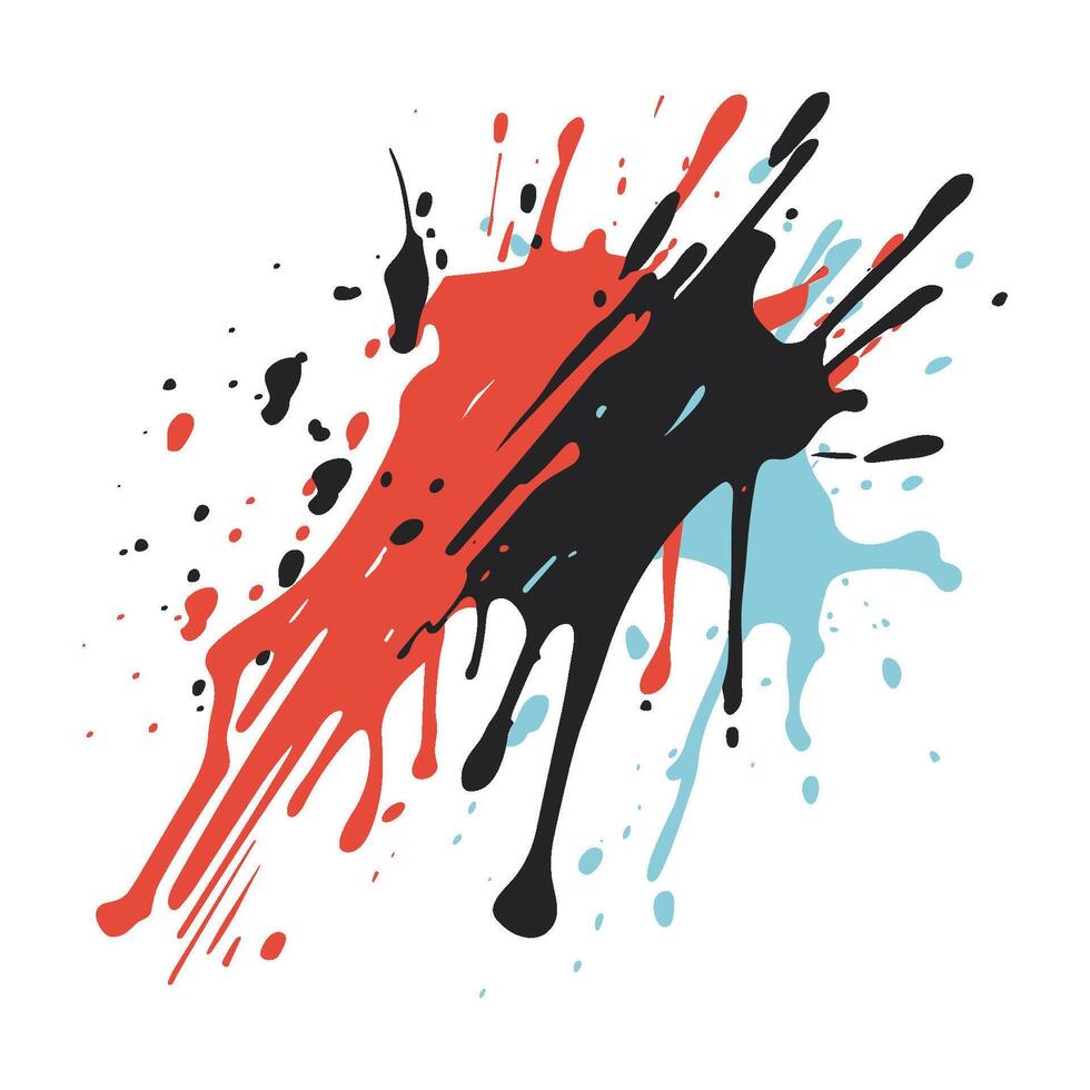 Colorful Paint ink Splatter Vector, Free paint drip drop splash element vector