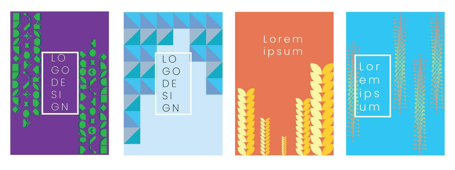 vector design cover, Minimal covers design. Halftone dots colorful design. geometric patterns. suitable for book cover, wallpaper and background