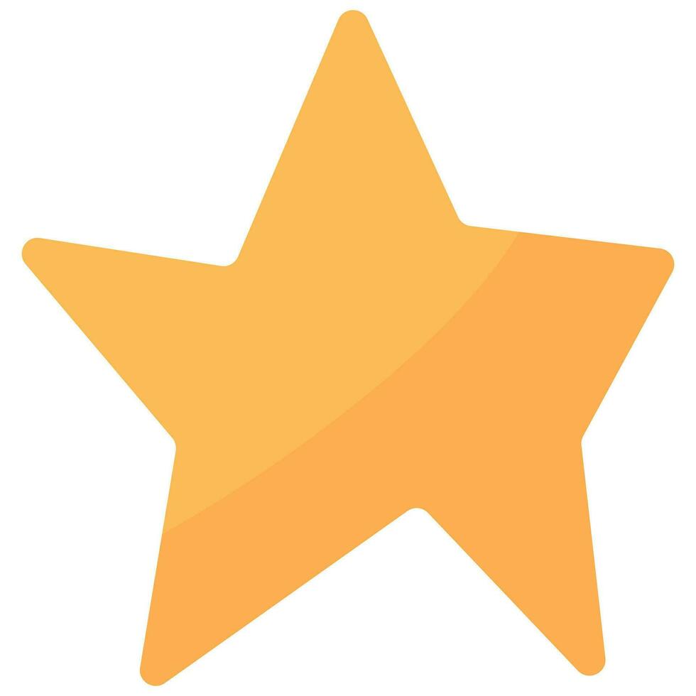 Hand-Drawn Star Element. Vector Icon