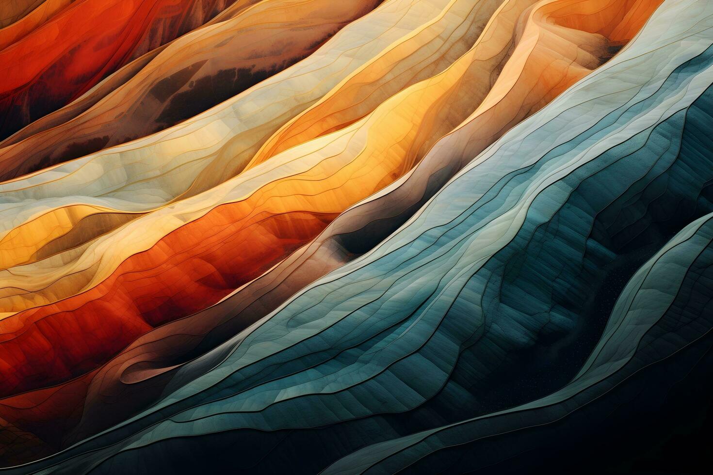 Abstract texture panorama background as wallpaper. generative ai photo