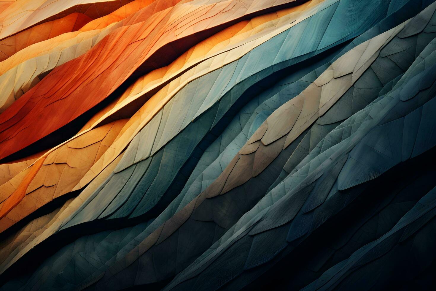 Abstract texture panorama background as wallpaper. generative ai photo