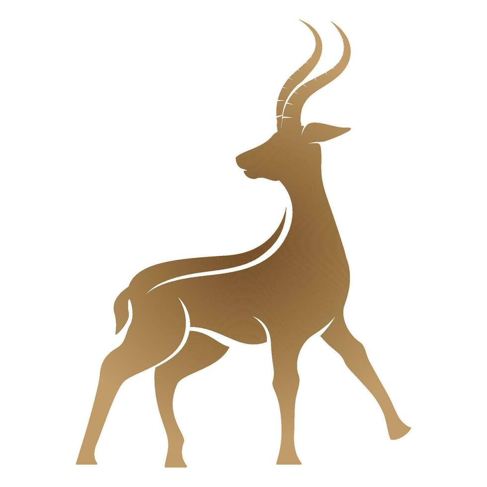 antelope logo vector illustrations design icon logo