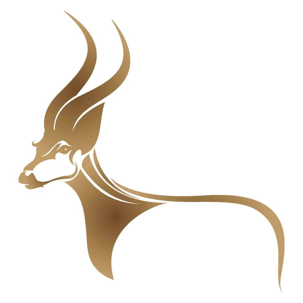 antelope logo vector illustrations design icon logo