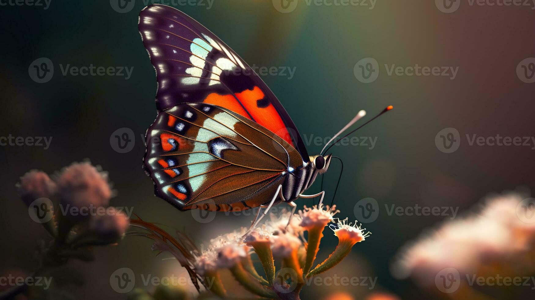 Butterfly Bliss. Embracing the Calm and Beauty. Generative AI photo