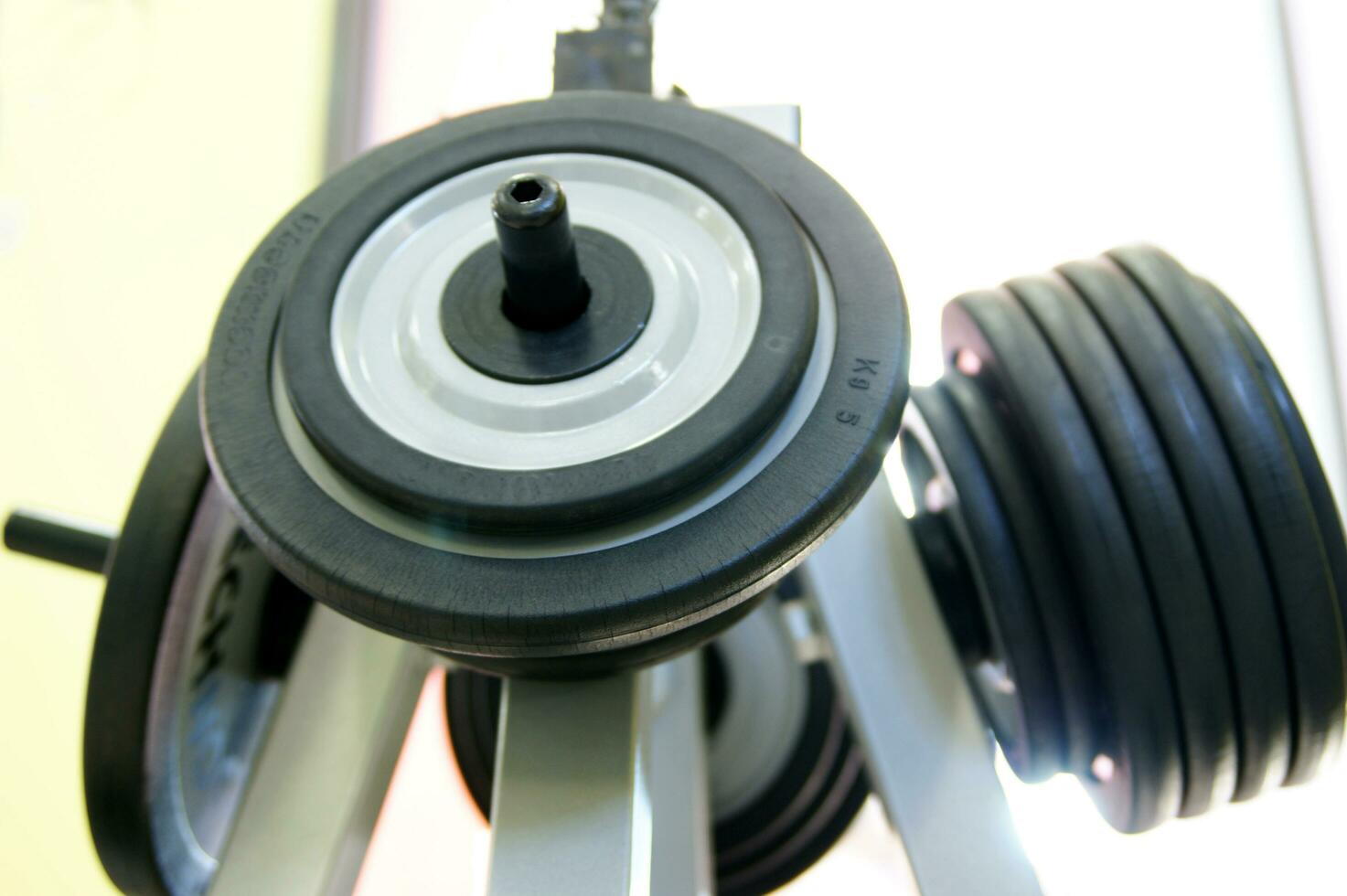 equipment inside a gym photo