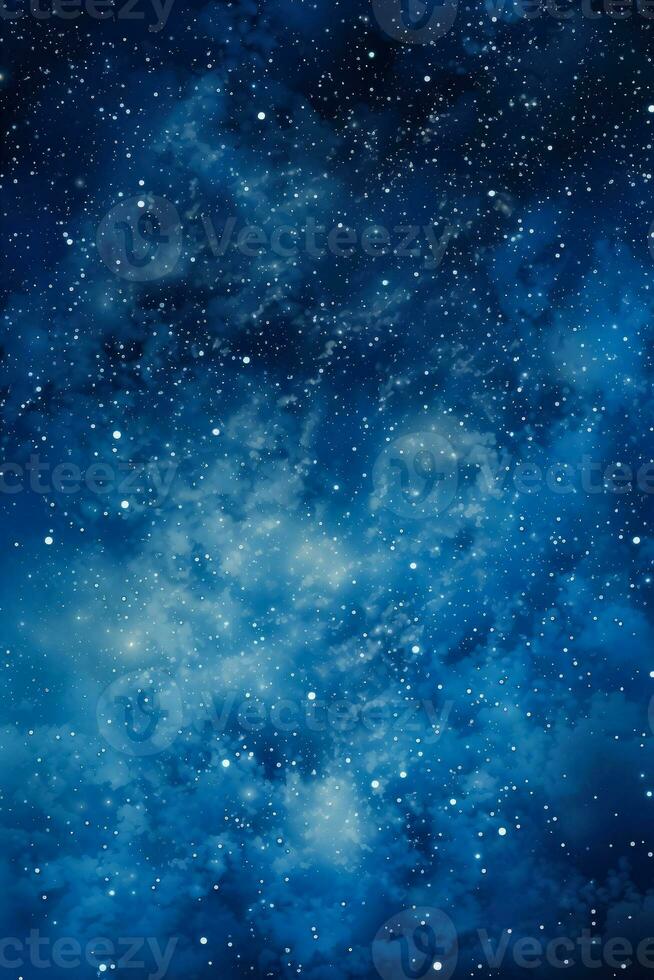 Glittering galaxies in expansive starlit skies background with empty space for text photo