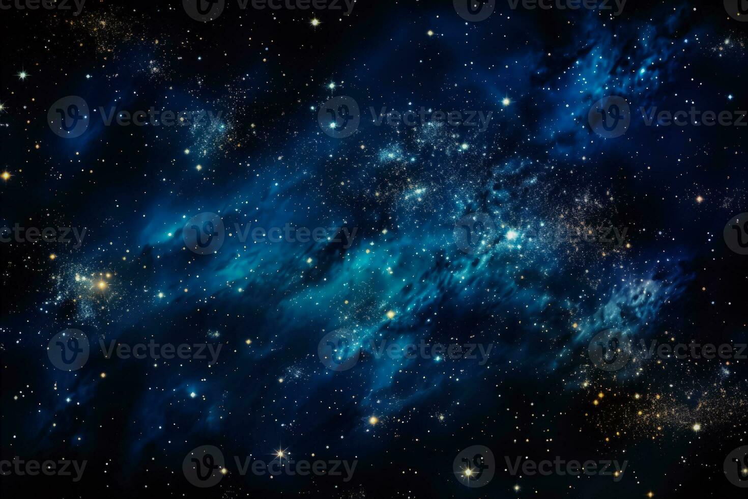 Glittering galaxies in expansive starlit skies background with empty space for text photo