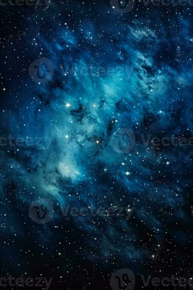 Glittering galaxies in expansive starlit skies background with empty space for text photo