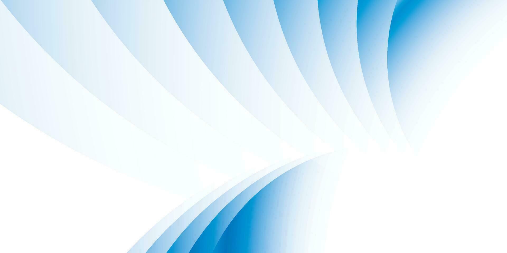 Abstract geometric white and blue color background with round shape. Vector illustration.