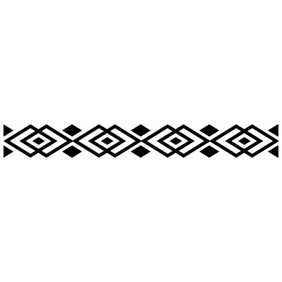 Aztec pattern icon vector. Border illustration sign. Tribal pattern symbol or logo. vector