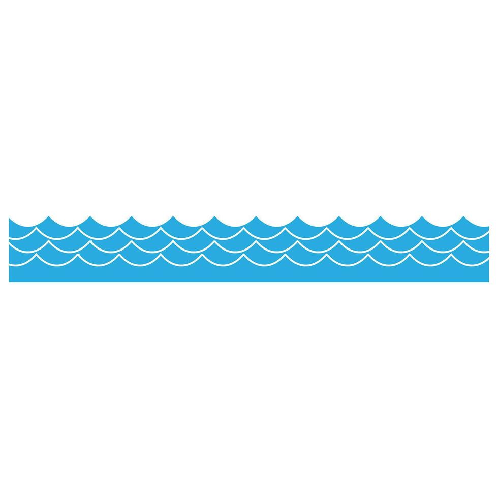 Waves icon vector. Wave illustration sign. ocean symbol. water logo. vector