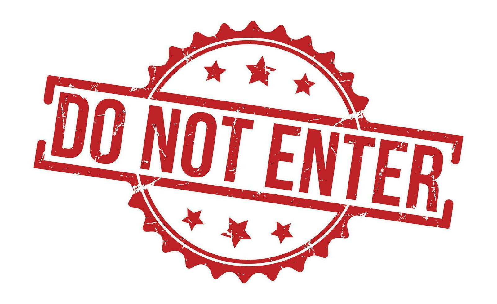 Do Not Enter stamp red rubber stamp on white background. Do Not Enter stamp sign. Do Not Enter stamp. vector